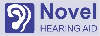 Novel hearing aid logo Blue