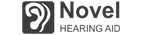 Novel hearing aid logo Gray