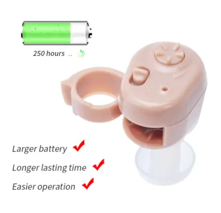 ITE hearing aid battery copartment