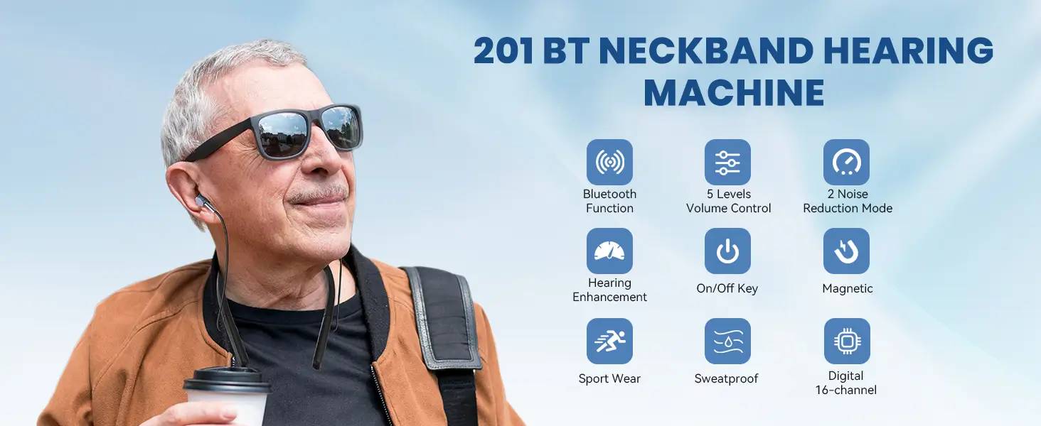201 BT Neckband Hearing Machine Banner Neckband Hearing aid Machine Banner india