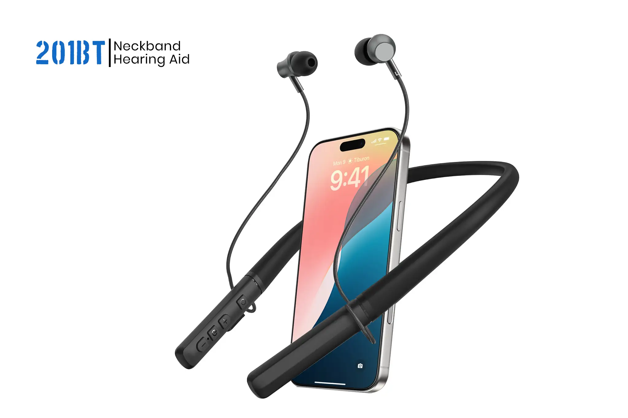 201BT Neckband Hearing aid 2024 201bt neckband hearing aid with Mobile